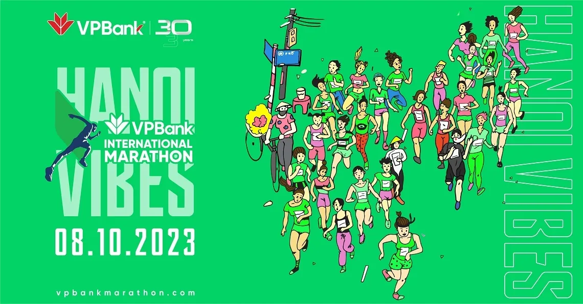 VPBank Hanoi International Marathon 2023 key visual